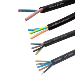 H07RN-F <span class=keywords><strong>3</strong></span>코어 피복 전선 순동 코어 케이블 1.5mm² <span class=keywords><strong>3</strong></span>코어 전원 코드 검정 고무 케이블 연장 코드 - Product Image 5