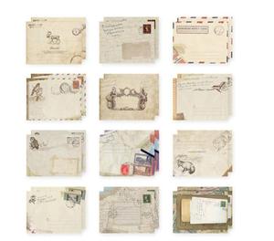 Custom <strong>Mini</strong> Vintage Paper Kraft <strong>Envelope</strong> Set 12 Design in One Set Stationary Paper and <strong>Envelopes</strong> Sets - Product Image 6