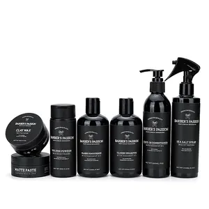 BARBERPASSION Personnaliser végétalien mat crème mat pommade coiffante poudre hommes soins capillaires ensemble produit marque privée