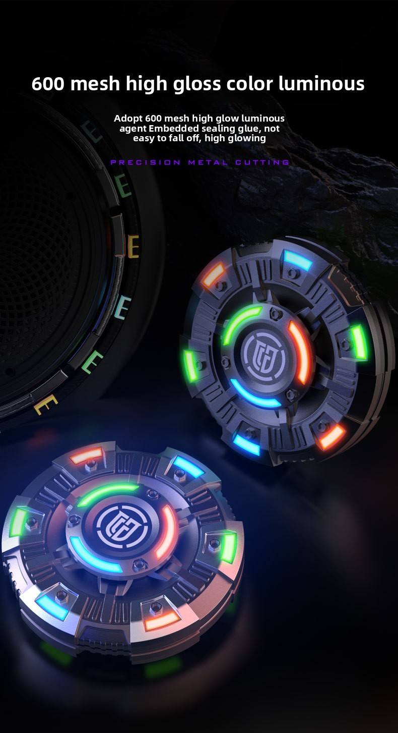 Stress Pressure Anxiety Relief Fidget Spinner Metal Finger Hand Toy Luminous Light 14 Years & up