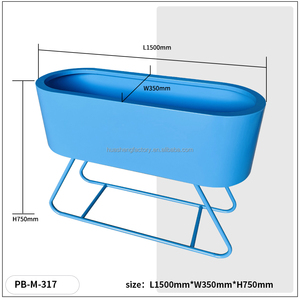 Macetas de Acero Galvanizado con Recubrimiento en Polvo, Duraderas y Ecológicas, para Hogar, Jardín, Cafetería, Balcón, Venta Directa de Fábrica - Product Image 4