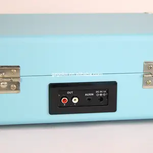Reproductor de discos de vinilo de 3 velocidades, gramófono con cinturón de transmisión, maletín portátil, tocadiscos, 2023