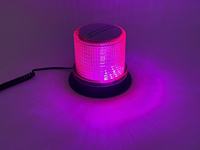 Luz de Advertencia LED Transfronteriza - 360 °   Baliza Estroboscópica Giratoria con Base Magnética para Techo de Vehículo (Luz de Emergencia y Alerta de Tráfico)