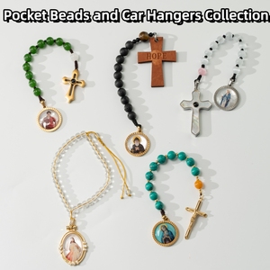 <span class=keywords><strong>Chapelet</strong></span> Catholique de Prière, Perles de Prière de Poche, Chapelets Catholiques, Saint Michel, Saint Benoît et Marie, avec Coffret Cadeau pour Hommes et Femmes - Product Image 3