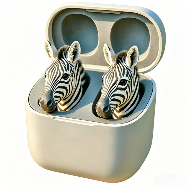 Cute 3D Animal Frog Earbuds, Funny TWS Wireless In-Ear Headphones, Portable Mini Stereo Earphone