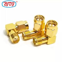 Approvisionnement d'usine SMA Type mâle femelle 90 degrés à Angle droit adaptateur RF prise Jack connecteurs coaxiaux (RF) convertisseur connecteur coudé