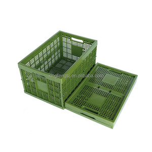 wholesale cheap price foldable plastic harvest basket crate