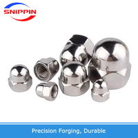 DIN1587 écrou borgne 304 acier inoxydable écrou hexagonal écrous borgnes M3 M4 M5 M6 M8 M8-1 M10 M10-1 M10-1.25 M12 ~~ M30