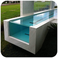 Leyu Piscine en plastique à haute surface Piscines hors sol en verre acrylique