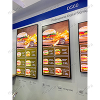 Écrans d'affichage LCD pour magasins de détail HUSHIDA, écrans publicitaires, lecteur de menu LCD pour table, pour centres commerciaux, restaurants, utilisation de signalisation numérique