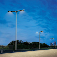 Lampadaire solaire LED haute efficacité IP65, corps en acier inoxydable, alimentation CA, certifié CQC, garantie 3 ans, angle de faisceau 104°