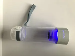 Bouteille d'eau avec générateur d'hydrogène PEM/SPE, technologie ml, bouteille d'eau avec 3 minutes d'électrolyse avec fonction auto-nettoyante