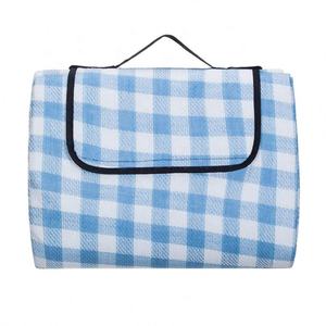 A granel cuadrado grande logotipo personalizado al aire libre plegable portador Oxford arena prueba impermeable barbacoa Picnic manta Mat - Product Image 3