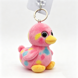 Customized Soft duck plush toy keychain,Plush duck keychain, <b>Cute</b> duck stuffed animal,keyring Mini duck plush bag charm - Product Image 1