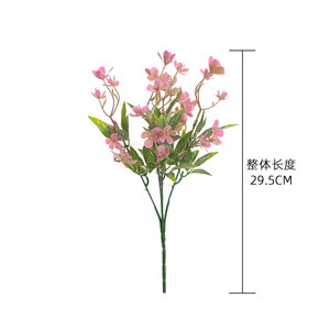 CallaFloral Ramo de Flores Artificiales de Plástico, Rosas Blancas y Rojas, Decoración para Bodas, Plantas Verdes, Estilo Ins Transfronterizo - Product Image 4