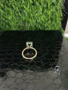 Anillos de Moda Clásicos Personalizados para Mujer, Anillo de Diamante Cultivado en Laboratorio con Corte Esmeralda, Oro de 14k y 18k, Regalo de Aniversario, Joyas RIZTA de Lujo - Product Image 6