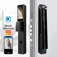 Caméra vidéo avec application Wifi Tuya, interphone intelligent, serrure électronique biométrique à empreintes digitales pour système de sécurité intelligent en aluminium