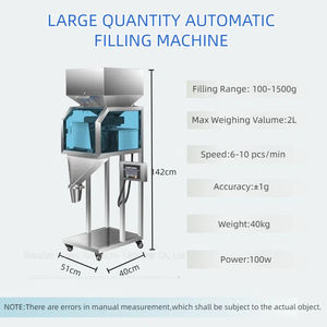 Machine de remplissage de granulés 100g à pesage unique pour fèves de mungo et châtaignes, avec vis doseuses, <span class=keywords><strong>prix</strong></span> usine - Product Image 4