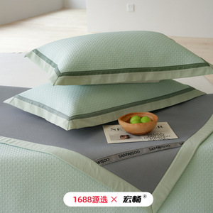 Samwisoo <b>Cooling</b> Mat Set 1.5m 1.8m Viscose Ice Silk Washable Nordic Style Summer Bed <b>Pad</b> for Adults Infants Children Elderly - Product Image 1