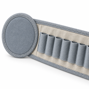 <b>Lipstick</b> <b>Case</b> Stand Up Roll Away Cosmetic Tube Organizer with Elastic Slots Asanoha Jacquard Tie Custom Logo - Product Image 5