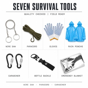 Sac à dos de survie d'urgence 72 heures pour acheteurs en gros : idéal pour les situations de typhon, ouragan, tremblement de terre, tempête d'hiver et la récupération post-catastrophe - Product Image 2