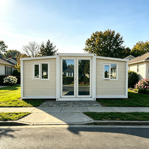 Casa Contenedor Plegable de Doble Ala, Económica, de 1-3 Habitaciones, de Dos Pisos, Expandible, Estándar AU, para <span class=keywords><strong>AirBnB</strong></span> - Product Image 1