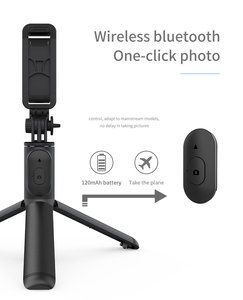 Perche à <span class=keywords><strong>selfie</strong></span> miroir Q01 avec trépied portable, télécommande <span class=keywords><strong>Bluetooth</strong></span> sans fil détachable et mini trépied - Product Image 6