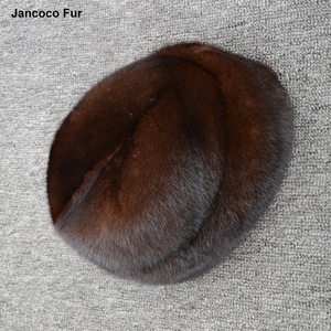 Chapeaux en <span class=keywords><strong>fourrure</strong></span> de vison véritable pour hommes, de haute qualité, chauds pour le printemps et l'hiver, chapeaux tendance pour hommes - Product Image 5
