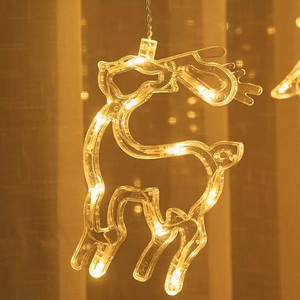 Lampada a batteria con ventosa, colore bianco caldo, ideale per decorazioni natalizie e atmosfera festiva. - Product Image 3