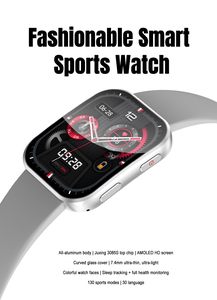 Elegante <span class=keywords><strong>Smartwatch</strong></span> Ultra-Sottile con Schermo AMOLED HD da 1,96 Pollici, Monitoraggio del Sonno 2.5D, <span class=keywords><strong>Orologio</strong></span> Intelligente per Donne - Product Image 2