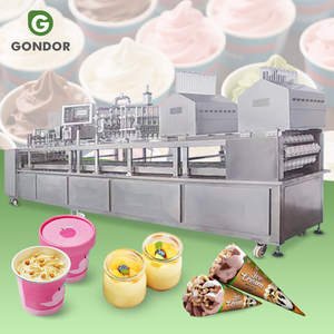 Machine automatique de remplissage et de scellage de yaourt à 4 têtes, 8 lignes, pour crème glacée et gelée de maïs, format quatre coupes - Product Image 1