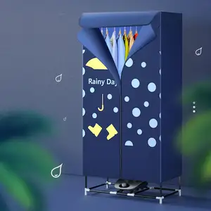Hoge Kwaliteit Mechanische Semi-Automatische Donkerblauw Waterdichte Doek Dak Draagbare Home Paraplu Kleerhanger Droger Machine