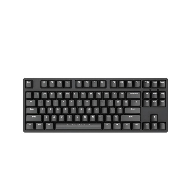 C87 Cherry Black Wired USB Mechanical Keyboard Plug-and-Play for Esports and Office Use 87 Keys with Blue Switches