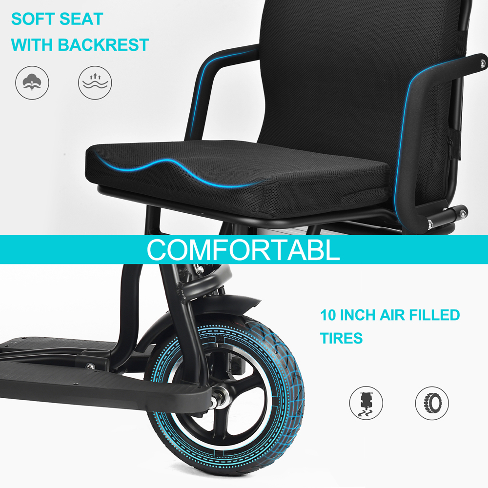 adult folding 3 4 three wheels disabled handicapped trike electric mobility scooter