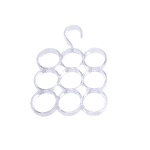 Nine Ring Scarf <b>Rack</b> Ps <b>Plastic</b> Multi Functional Clothes Hanger Hook Type For Closet Organizer - Product Image 4