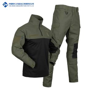 <span class=keywords><strong>Multicam</strong></span> Vert Olive Tactical Frog Suit Ripstop Camouflage Battlefield Uniform pour l'entraînement en plein air et les opérations sur le terrain - Product Image 3