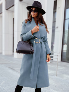 <span class=keywords><strong>Manteau</strong></span> <span class=keywords><strong>Long</strong></span> en laine mélangée pour femme, élégant, <span class=keywords><strong>avec</strong></span> <span class=keywords><strong>ceinture</strong></span>, couleur unie, manches longues, vêtements d'extérieur chics, <span class=keywords><strong>blanc</strong></span>, hiver - Product Image 4