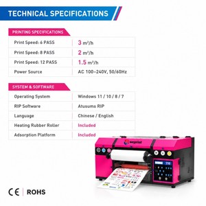 Offre Spéciale : <span class=keywords><strong>Imprimante</strong></span> UV DTF Tout-en-un avec Laminage Automatique, Machine UV DTF A3 Rouleau à Rouleau pour Boutiques Etsy Mondiales - Product Image 2