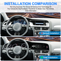 Navihua, Nuevo Producto para Audi A4 2009-2016, Pantalla Dual Digital, Panel de Instrumentos LCD, Radio Android para Auto, GPS, DSP, Carplay, Autoestéreo