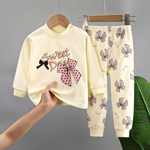 Conjunto de Roupas Casuais para Crianças Pequenas em Algodão com Camiseta de Manga Longa em Duas Peças para Meninos e Meninas - Product Image 6
