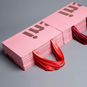 Прямая продажа от производителя, оптовая продажа, женская одежда, упаковка, складная бумажная сумка для покупок, Роскошная Одежда - Product Image 4