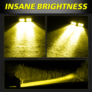 New 12V 40 wát <span class=keywords><strong>LED</strong></span> làm việc hổ phách đèn sương mù màu vàng PC ống kính không thấm nước UTV phụ kiện xe hơi vật liệu nhôm 24V điện áp 3000K màu - Product Image 4