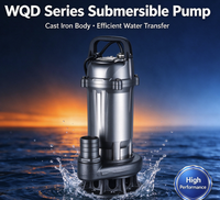 Pompa Air Kotor Stainless Steel Submersible WQD6-26-1.5F 1.5KW 2HP Motor Kawat Tembaga 100% Kabel 7M dengan Saklar Pelampung untuk Air Kotor