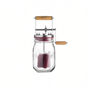 Ensemble pour la fabrication du beurre Kilner, pot en verre de 1 L avec manivelle et recettes pour la préparation du beurre maison - Product Image 2