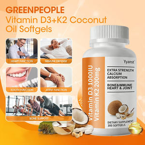 Suplementos Nutricionales para Adultos OEM/ODM, Apoyo para la Salud de Huesos, Corazón y Articulaciones, Vitamina D3 K2 en Cápsulas Blandas, Dosis Personalizable, Bajo en Azúcar - Product Image 2