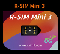 UNLOV ultima versione Usim MKSD Rsim Turbo stabile sblocco Sim Card adesivo R-SIM Mini3 Esim Card per iphone 13-16series