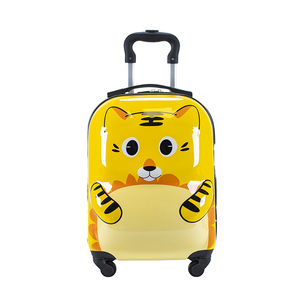 Valise pour enfants unisexe à double poignée et quatre roues de 18 pouces avec logo imprimé chat mignon en matériau PC - Product Image 3