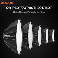 Godox Softbox Accessoires QR-P120T 120CM Quick Release Parabolic Softbox Video LED Light Live Broadcast Bowens Studio Flash