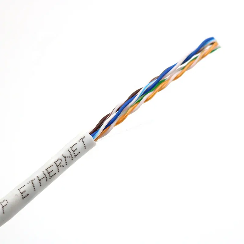 250Mhz/550Mhz kablo Internet Lan Rj45 Cat6 ağ kablosu Industrialsftp Cat5E kablo U1 listelenen 24Awg Utp Pvc Cmr yeşil