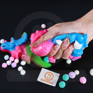 Nouveau design TPR Dinosaure coloré anti-stress Taba Squishy sensoriel Tyrannosaure Stégosaure Jouet à presser - Product Image 5